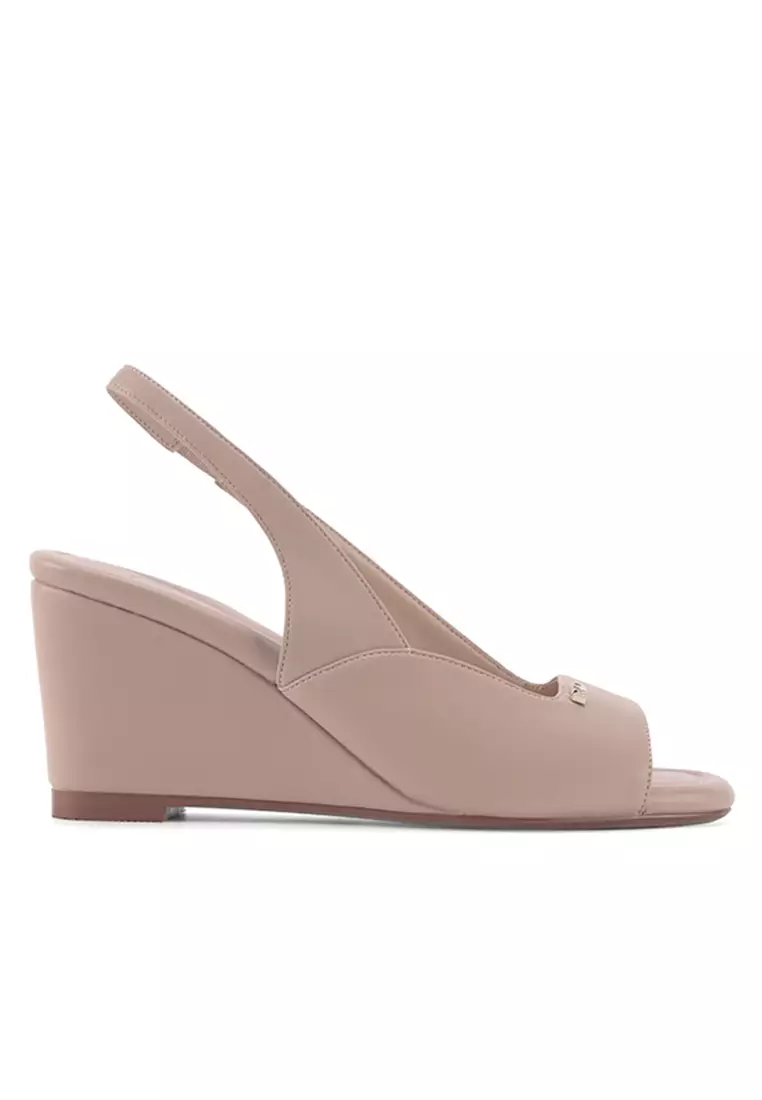 Nine west hotsell nude wedges