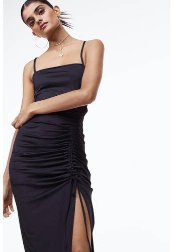 Buy Hu0026M Drawstring-detail bodycon dress 2023 Online | ZALORA Singapore