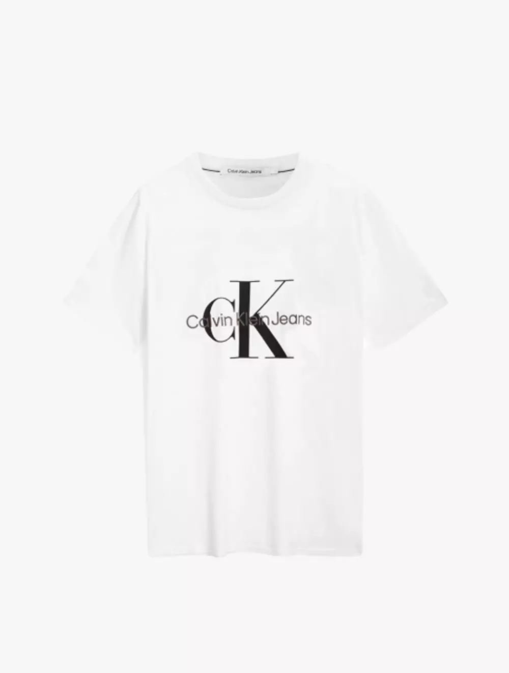 CALVIN KLEIN JEANS - MONOGRAM ORGANIC COTTON TEE - white