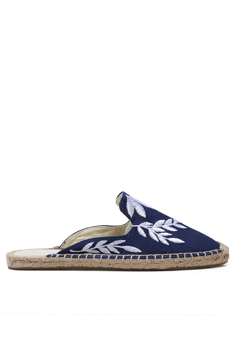 Embroidery Linen Espadrilles QZ171