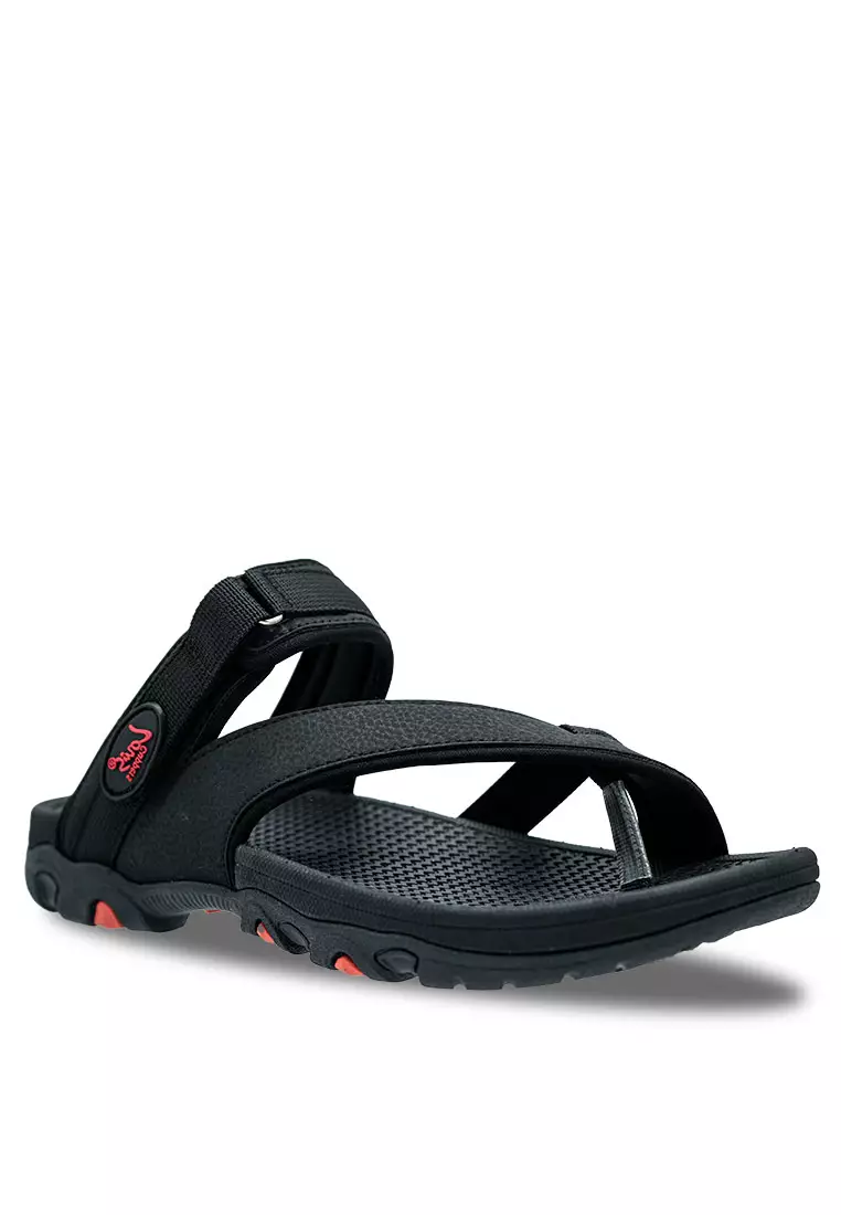 Men Slip On Faux Leather Toe Post Casual Sandals