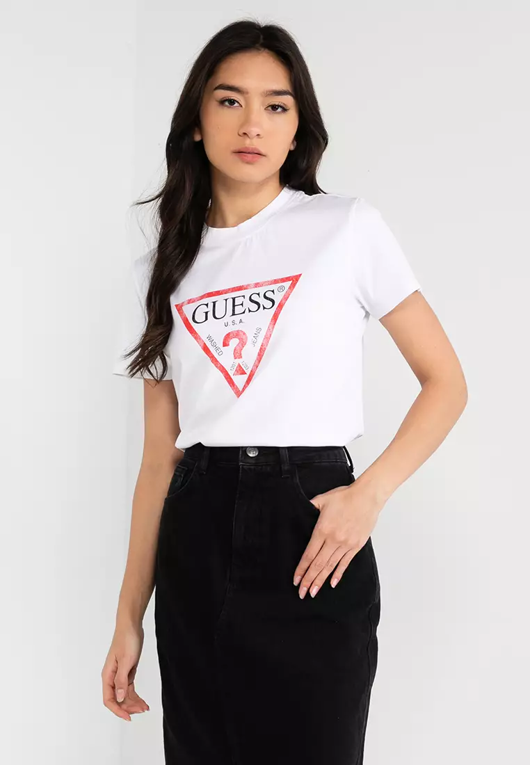 Buy Guess Classic Fit Logo Tee Online ZALORA Malaysia