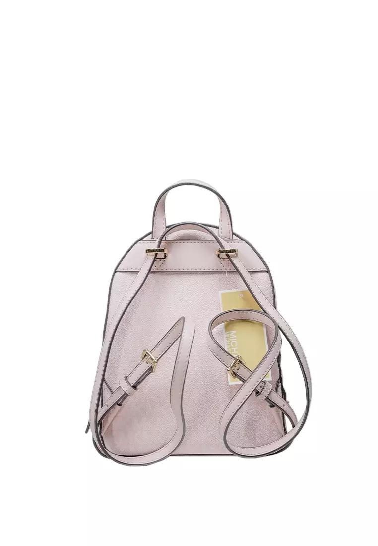 Jaycee Mini Pebbled Leather Backpack Powder Blush