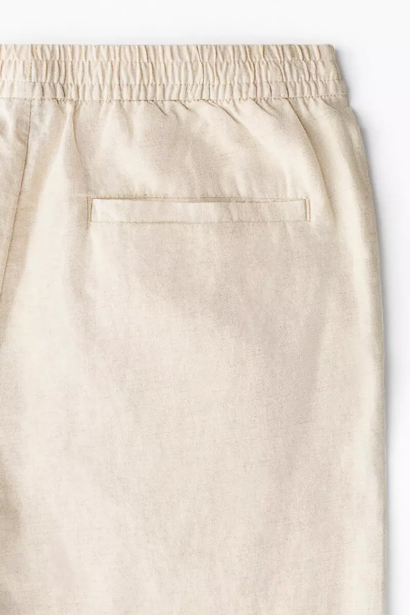Regular Fit Linen-blend trousers