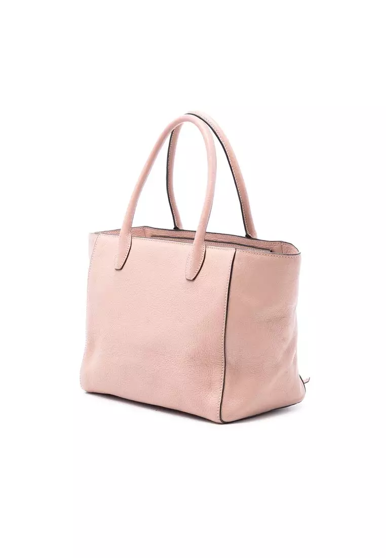 Pre-Loved Miu Miu Goatskin Madras Front Pocket Satchel
