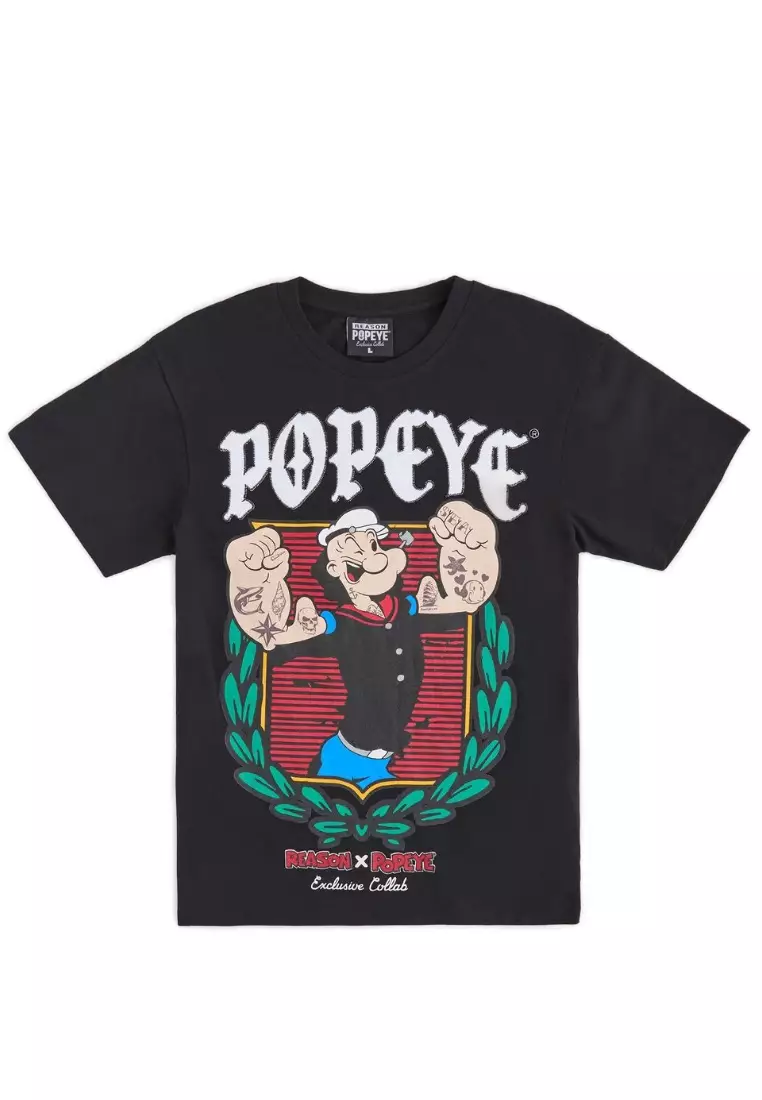 NYC Streetwear - Popeye Short Sleeves Tee - Black