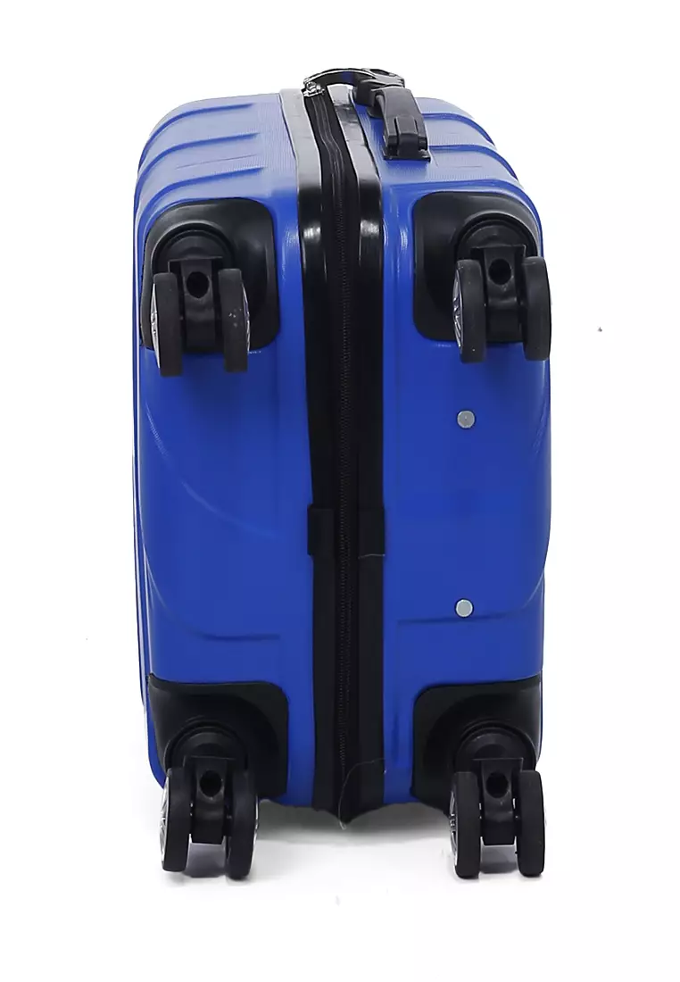 Carlton Koper Hardcase Unisex Size 20Inch Suitcase Combination Lock Large Compartment Material ABS+PVC Coated ORIGINAL - Blue