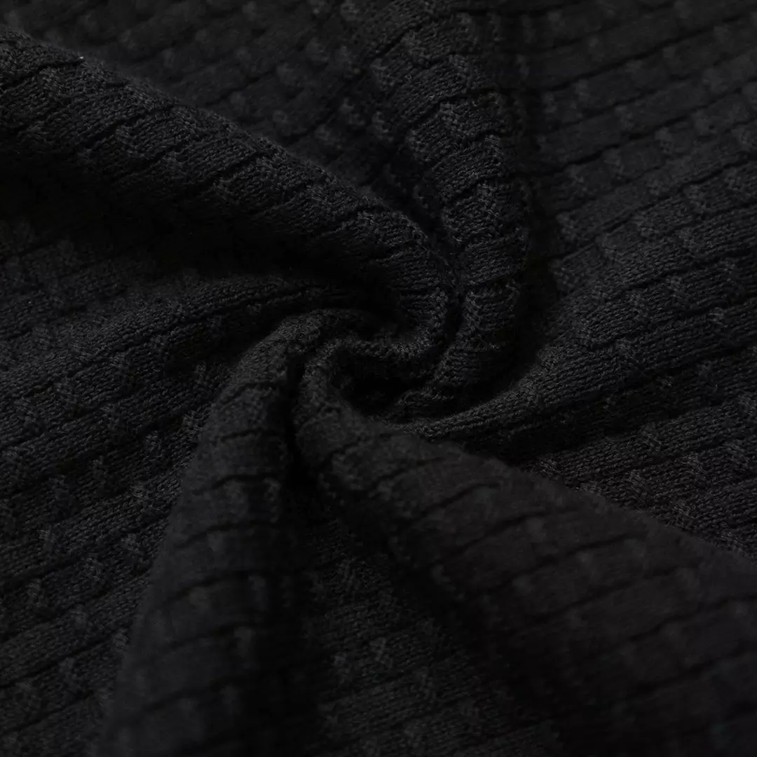 Kale Miller Black / Sweater Rajut Pria Lengan Pendek / Knitwear