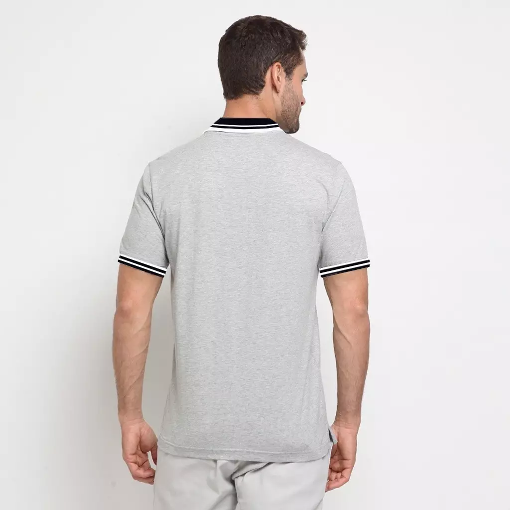 Hammer Men Fashion Polo A1PI034A1| Kaos Polo Lengan Pendek Abu