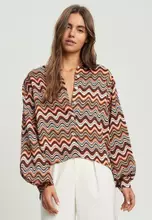 Rust Multi Wave Print