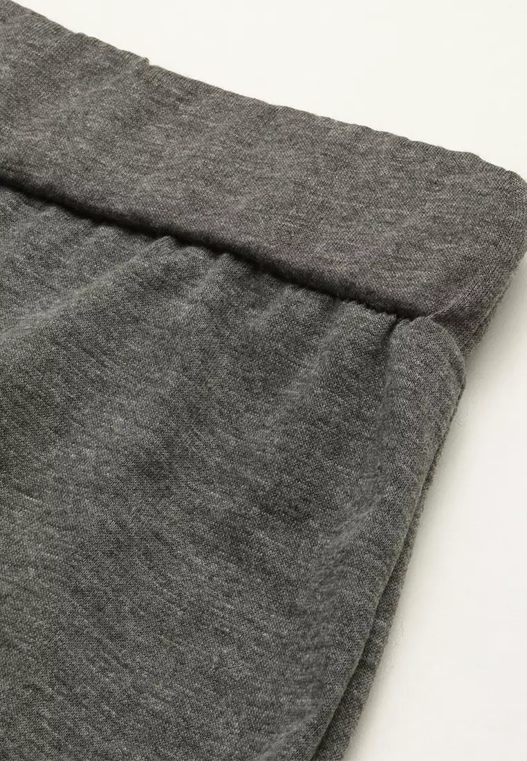 Grey Knitted Long Tube Skirt