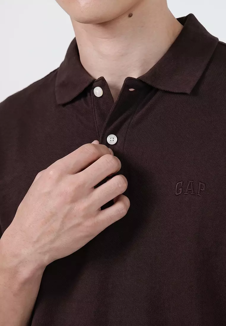 Logo Pique Polo Shirt