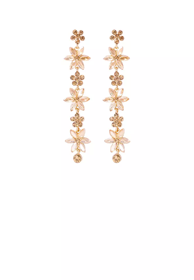 Champagne tassel earrings sale
