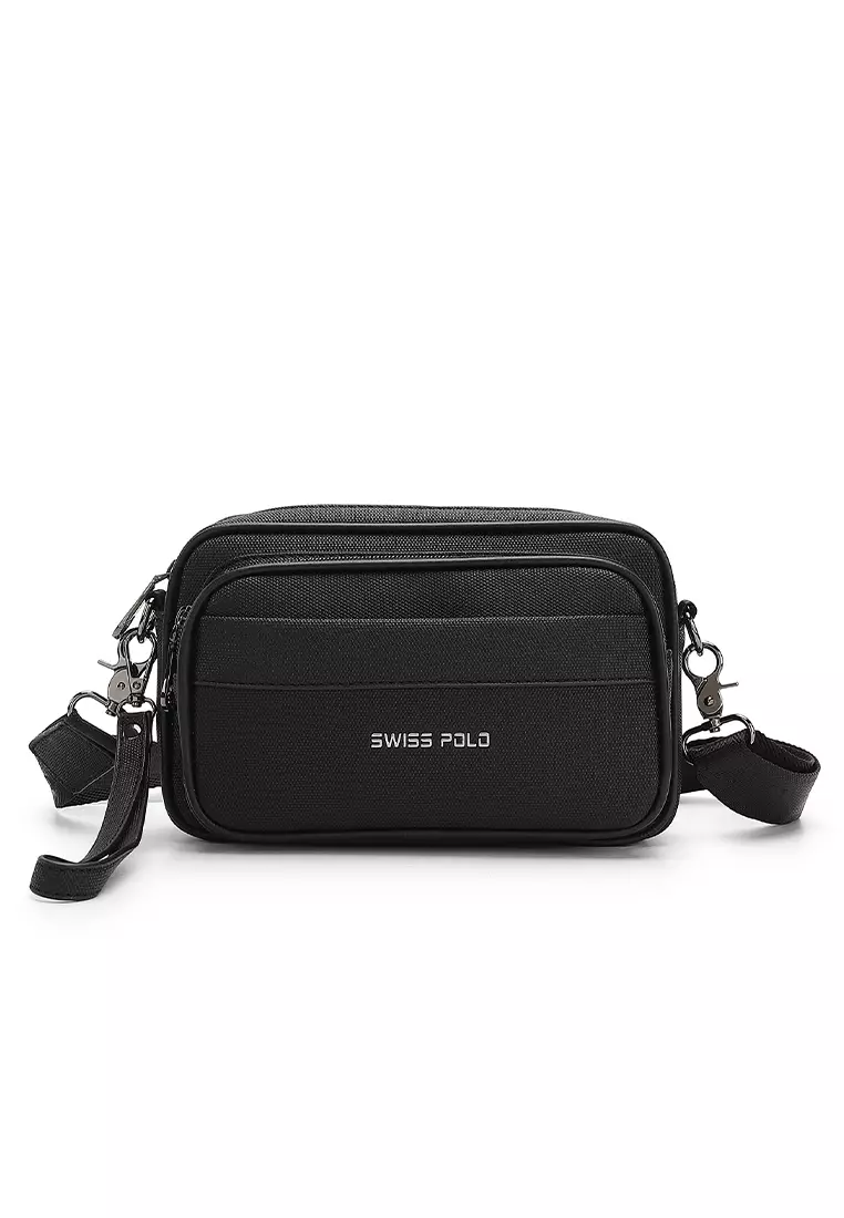 Men's Sling Bag / Crossbody Bag - Black