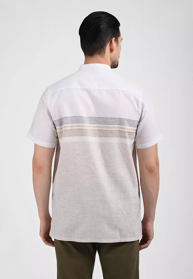 MOC Kemeja Koko Lengan Pendek Pria AHMAD-KHAKI