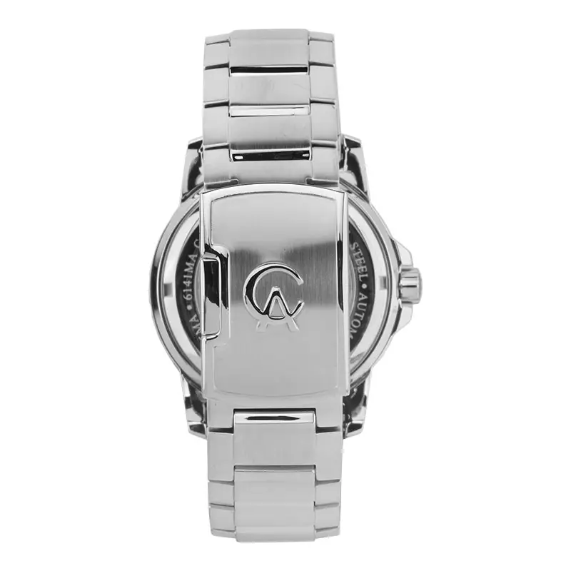 Jam Tangan Pria Alexandre Christie AC 6141 MA BSSLB Men Automatic Baby Blue Dial Stainless Steel Strap