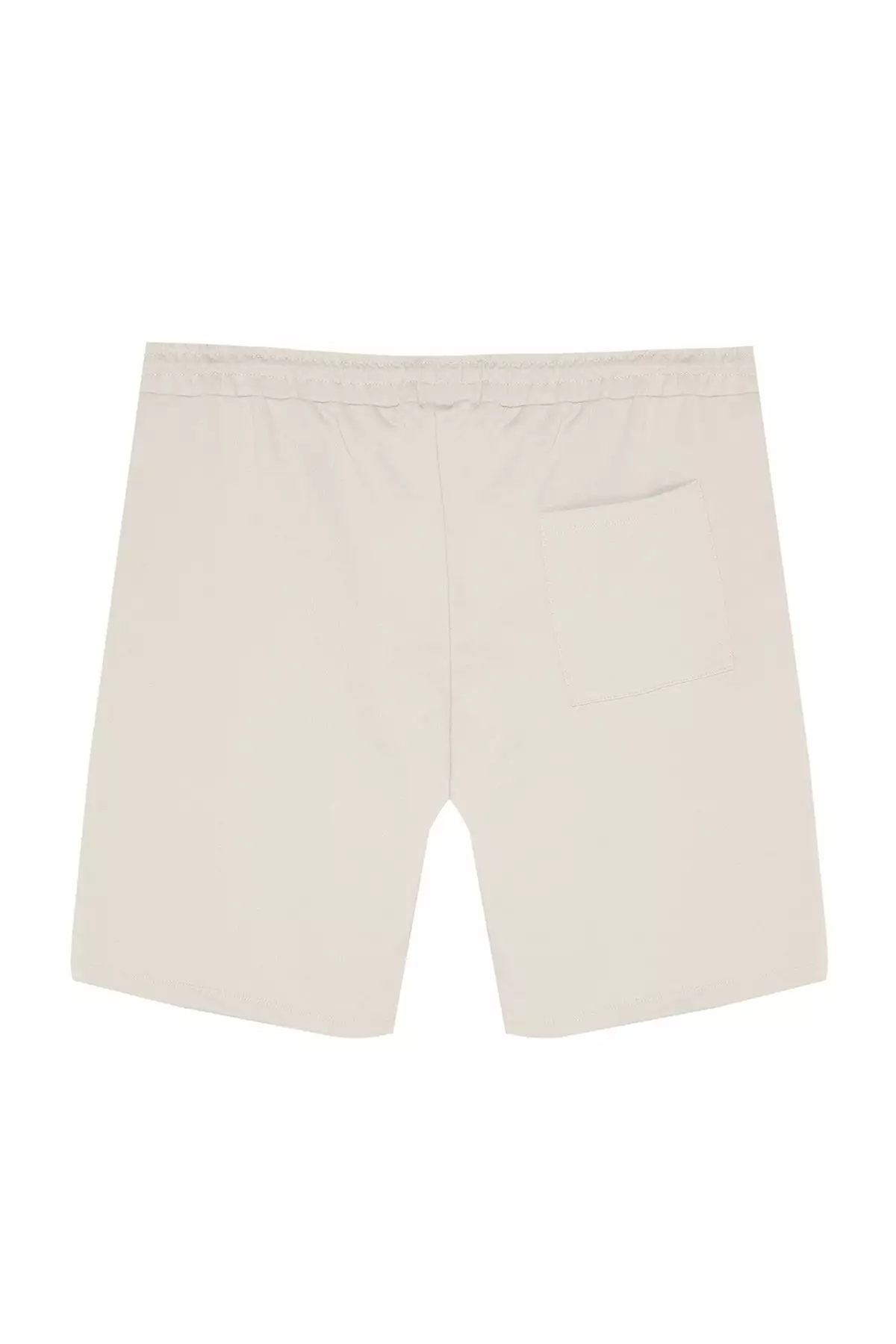 Large Size Stone Regular Cut Comfortable 100% Cotton Basic Shorts TMNSS24AP00001