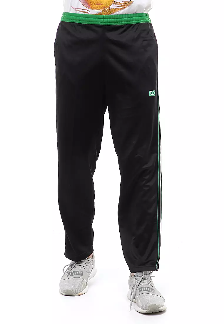 Yume Long Pants Celana Panjang Olahraga Pria Strip 3 Material Diadora ORIGINAL - Green