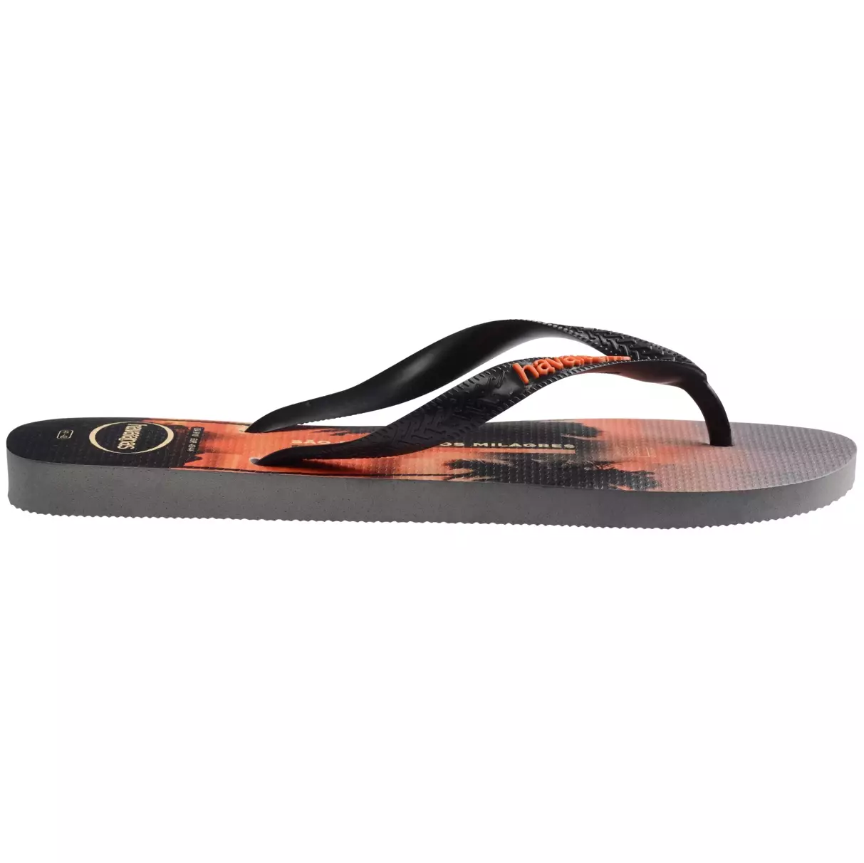 Havaianas Top Surfer I Gray Steel/Black/Sunset Orange - Sandal Pria
