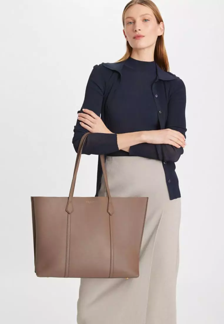 Tory Burch Perry Triple Compartment Tote - Light Umber