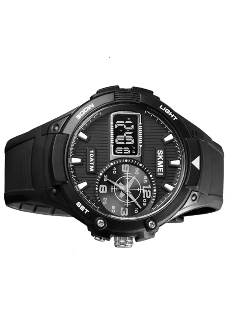 Jam Tangan Analog Digital Pria Waterproof Many Function Strap Tali Material Silicone BY20 ORIGINAL