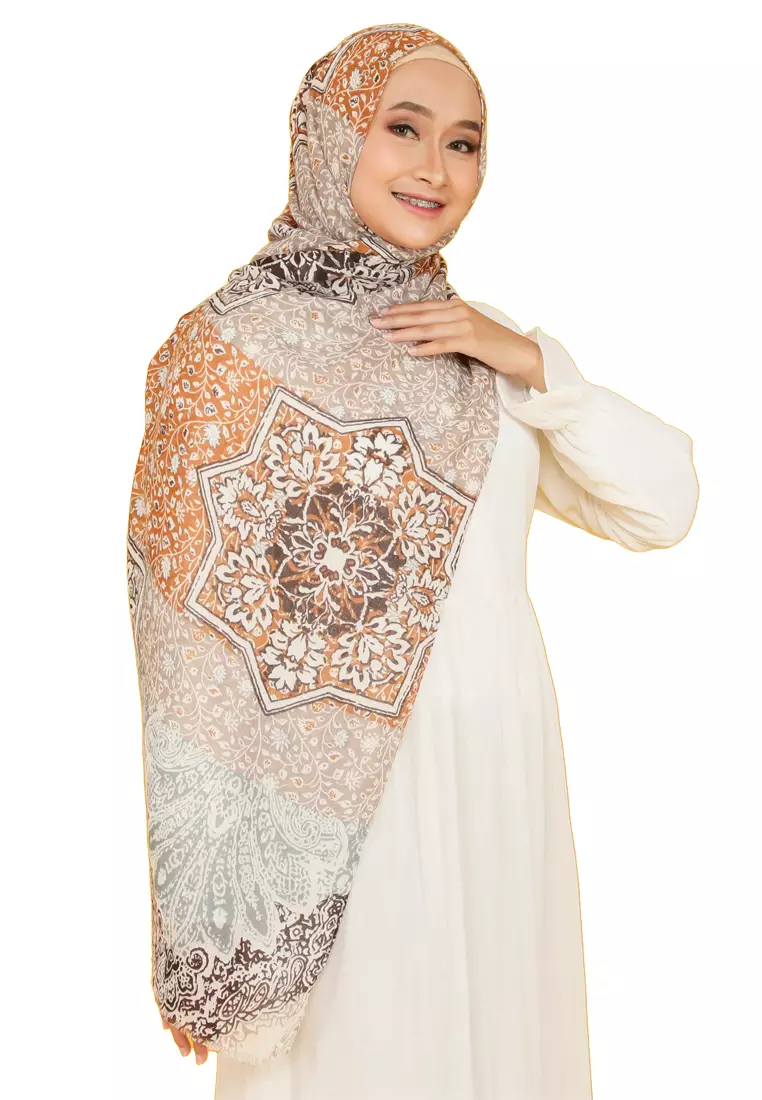 Mandala Viscose Pashmina Honey