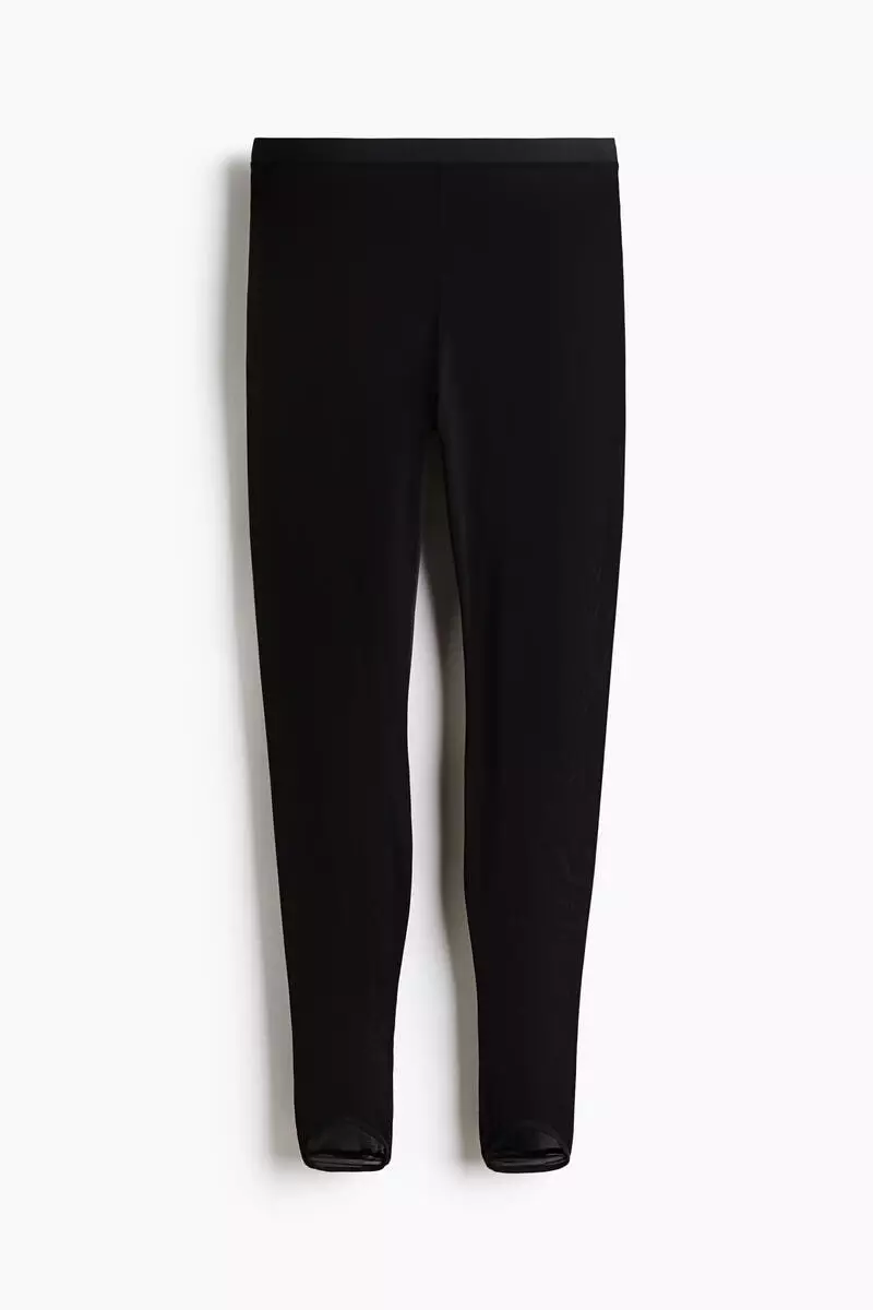 Sheer stirrup leggings