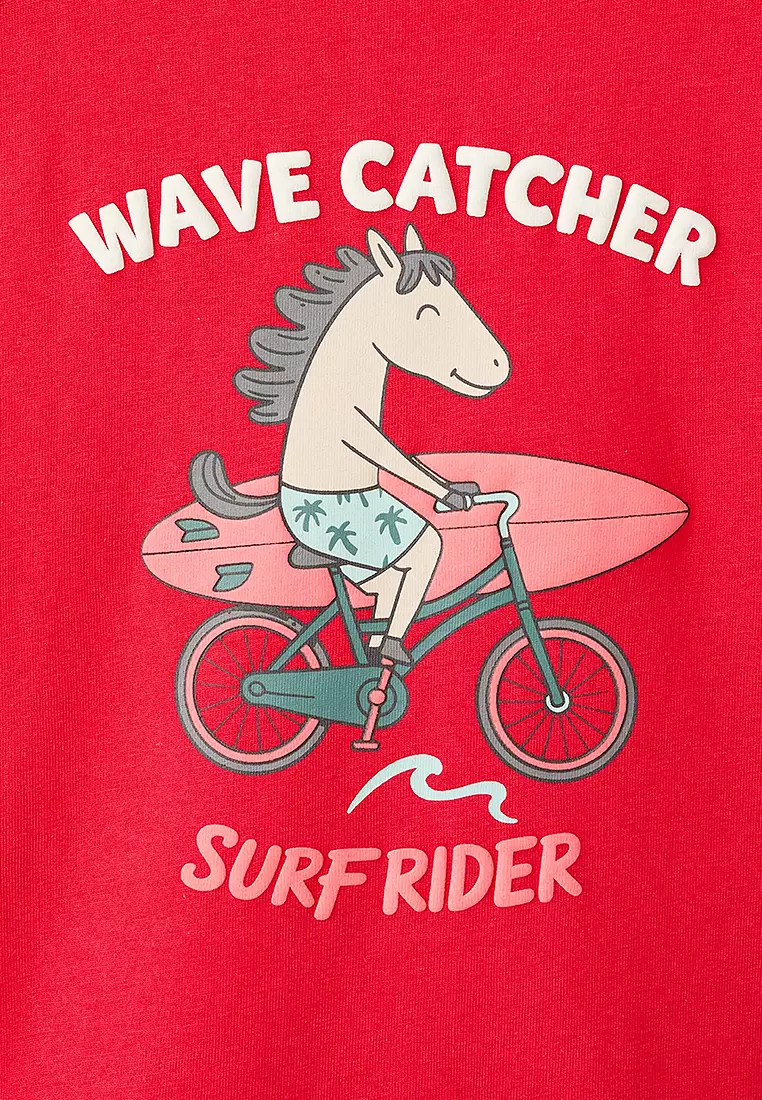 Printed Cotton-Blend T-Shirt