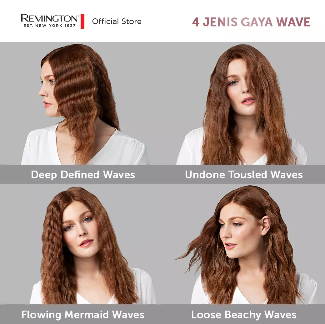 Remington Catokan Gelombang Adjustable Waver CI19A1-AP