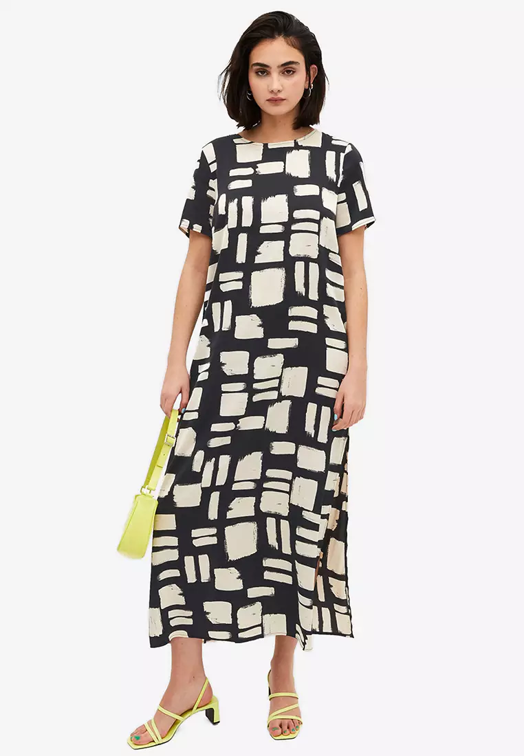 Monki maxi 2025 shirt dress