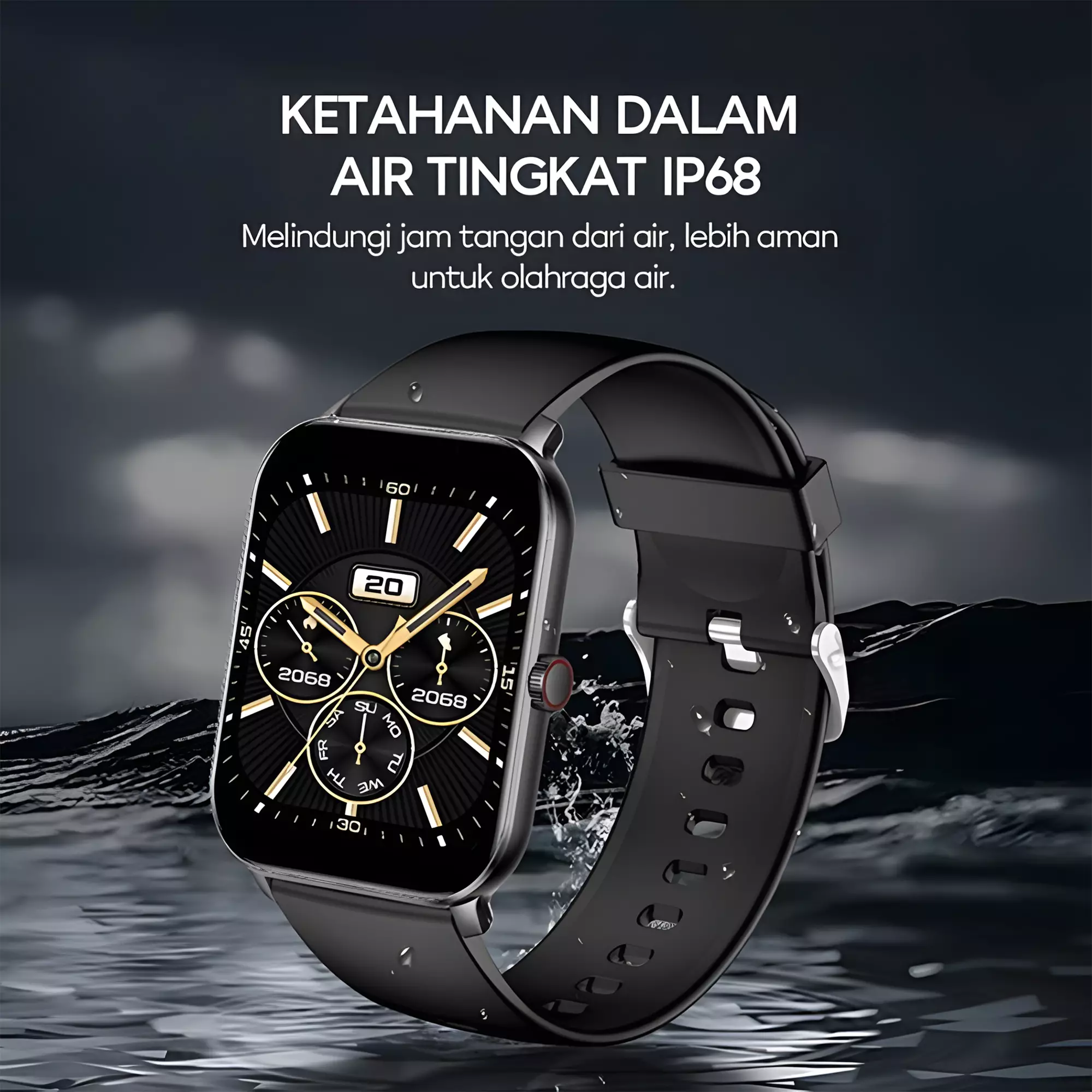 VIVAN Smart Watch VWF18 | Waterproof IP68 | 100+ Sports Mode | Alexa AI | Professional Health Monitoring | Battery Up To 7 Days - VWF18 Dark green