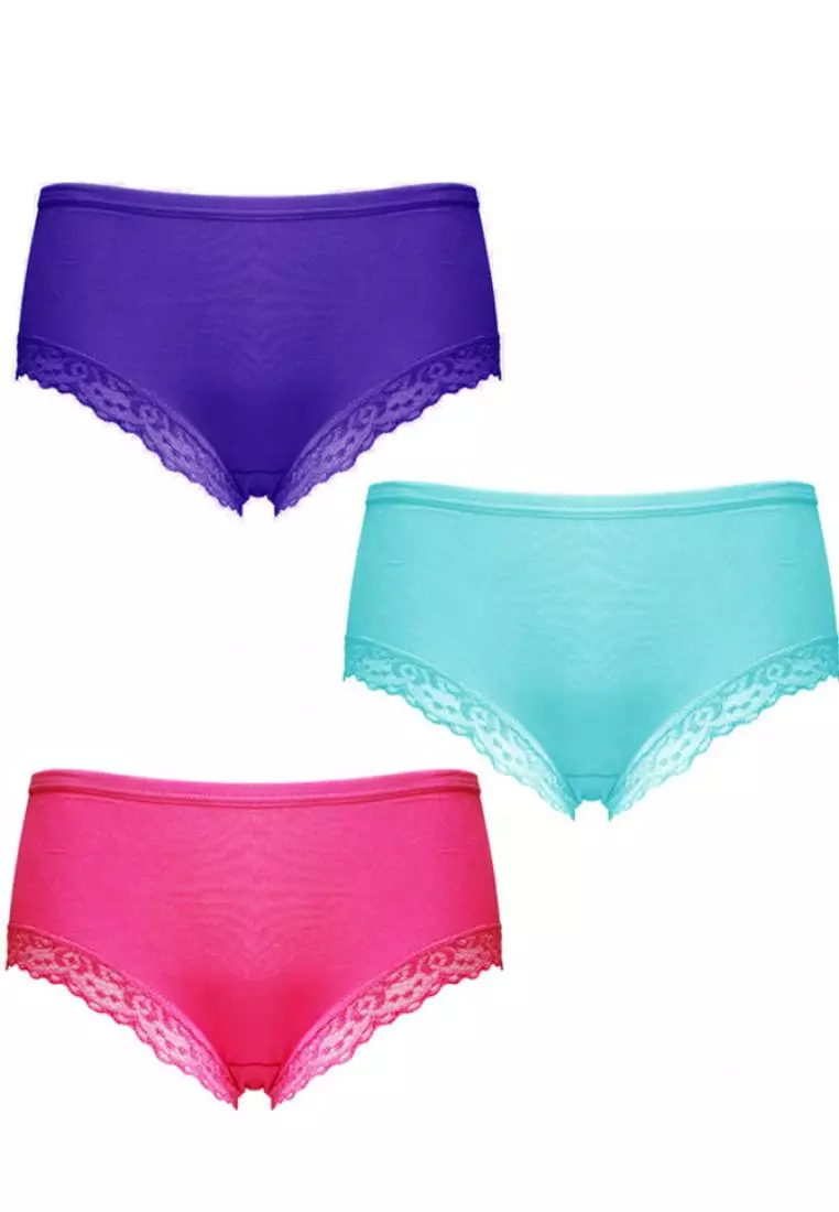 3PCS/Set Women's Pantys Cotton Stretch Briefs Underwear Female