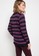 VOYANT BY MEGUMI purple and multi Cardigan Stripes 288F3AA6165BD9GS_2