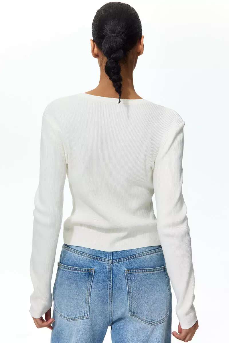 Ribbed cardigan