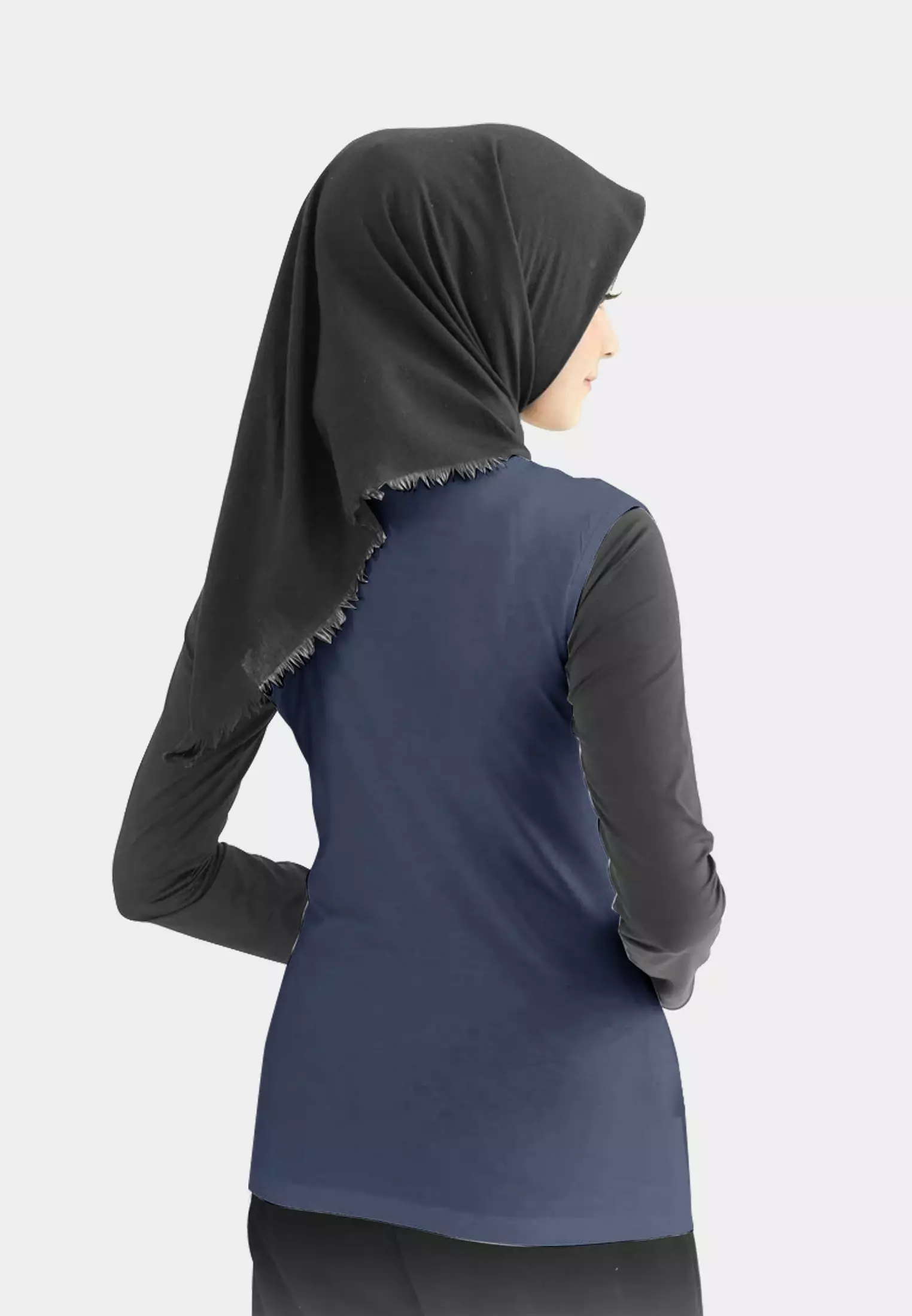 Cotton Bee - Round Neck Sleeveless | Inner Manset Kaos Tanpa Lengan - Navy - M