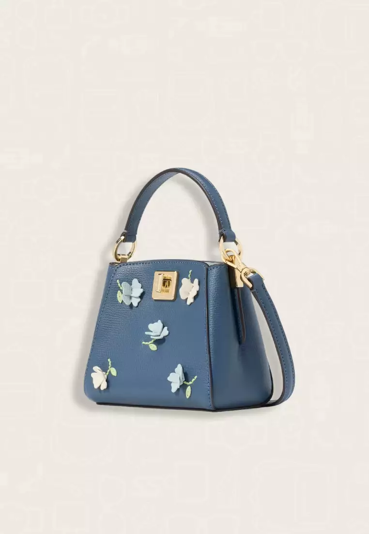 Kate Spade Phoebe Applique Mini Top Handle Crossbody Bluestone Multi