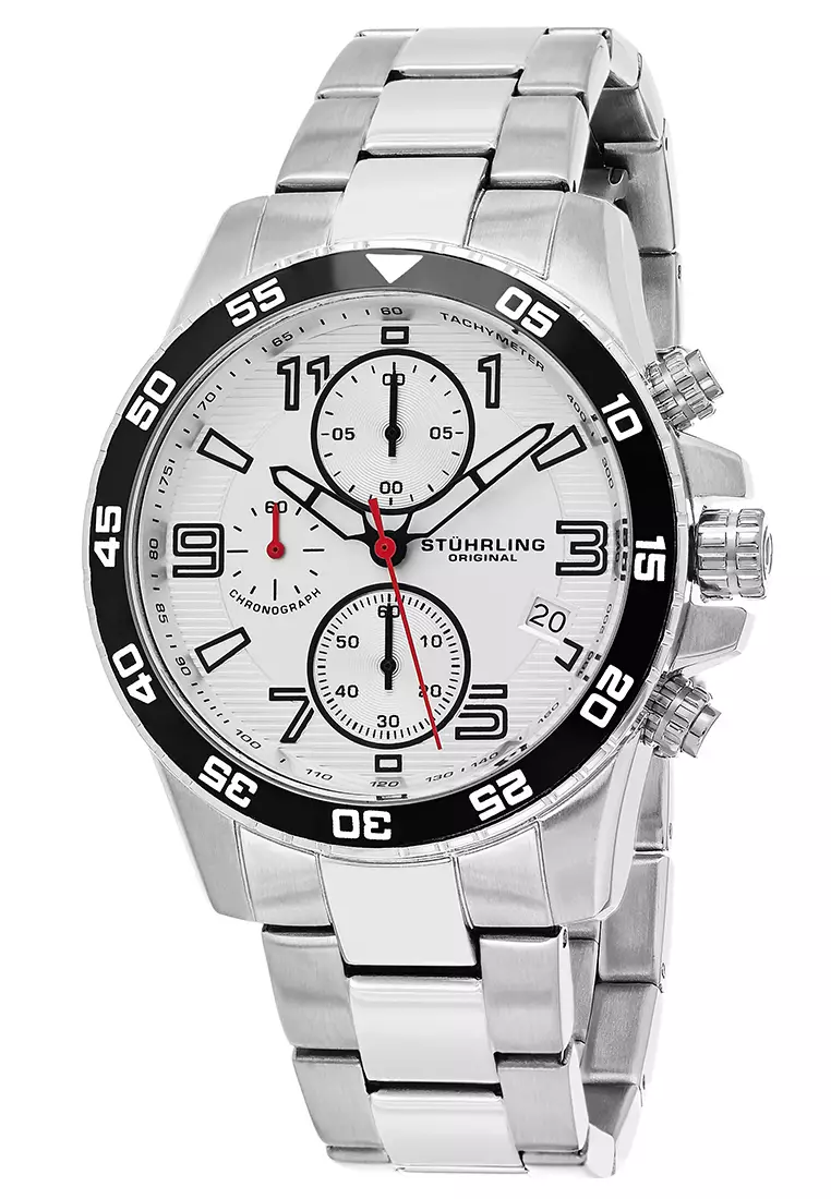 Stuhrling Original Concorso 985-01 Jam Tangan Pria Quartz Chronograph Analog