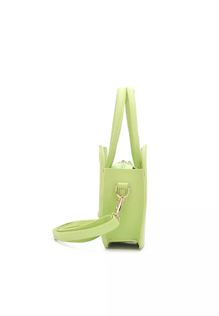 Women's Top Handle Bag / Sling Bag / Crossbody Bag - Green