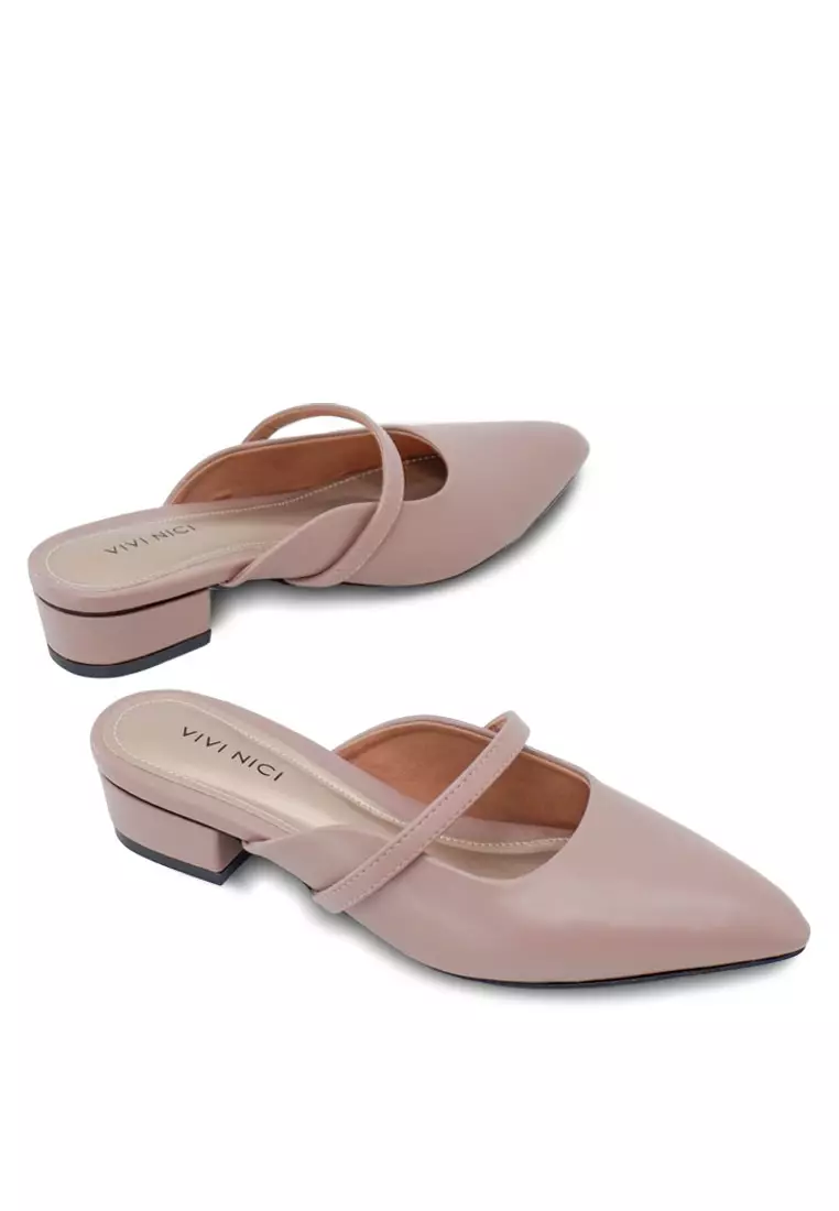 VIVI NICI - Lillie Sandal Mules Hak 3 Cm Mauve Purple