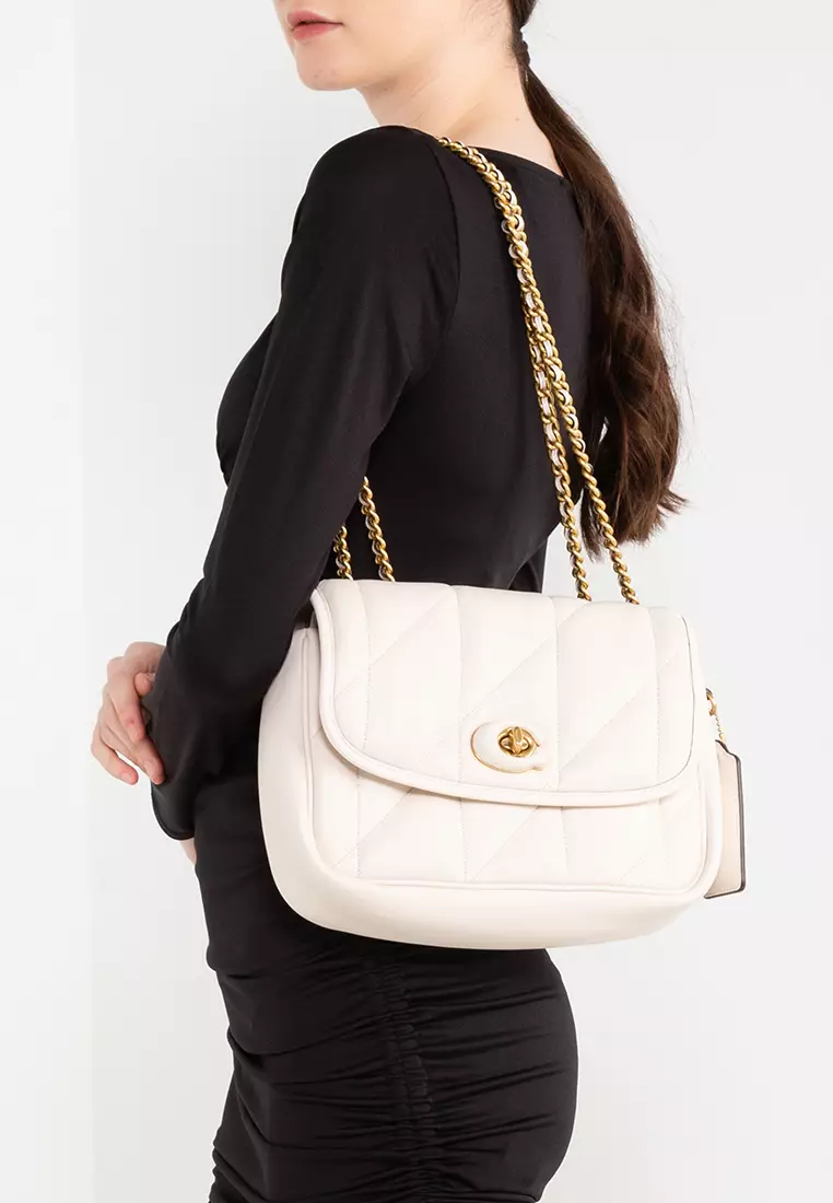 Coach madison shoulder clearance bag with quilting