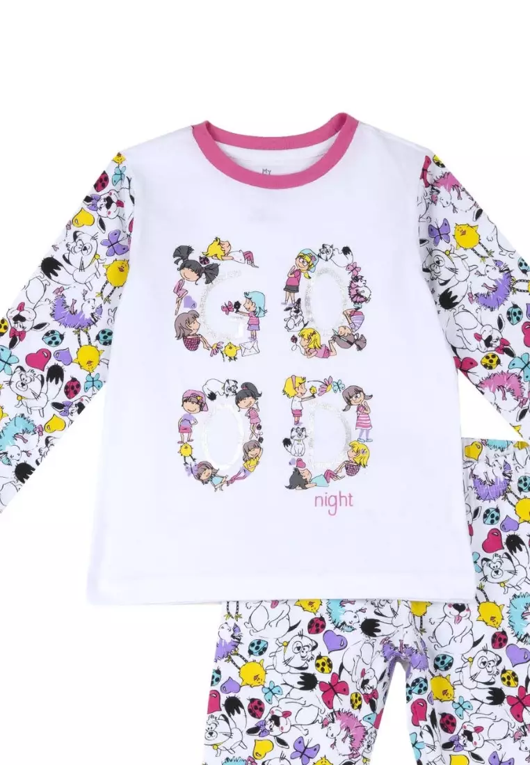 Long Pajamas with Colorful Print