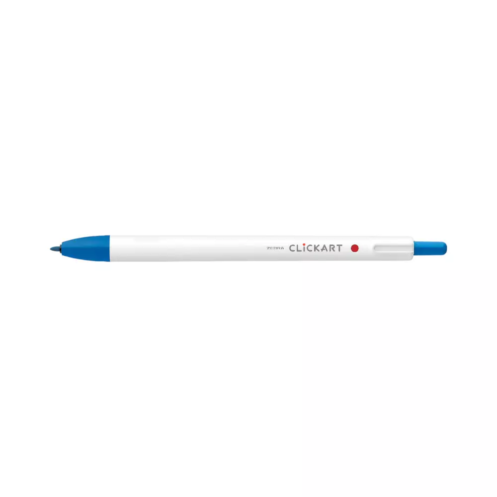 ZEBRA 0.6 MM CLICKART SPIDOL PALE BLUE RETRACTABLE