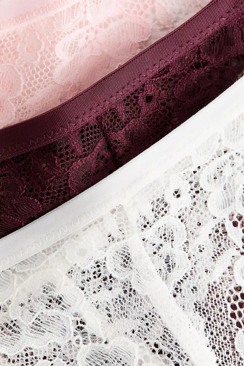 3-pack lace tanga thong briefs
