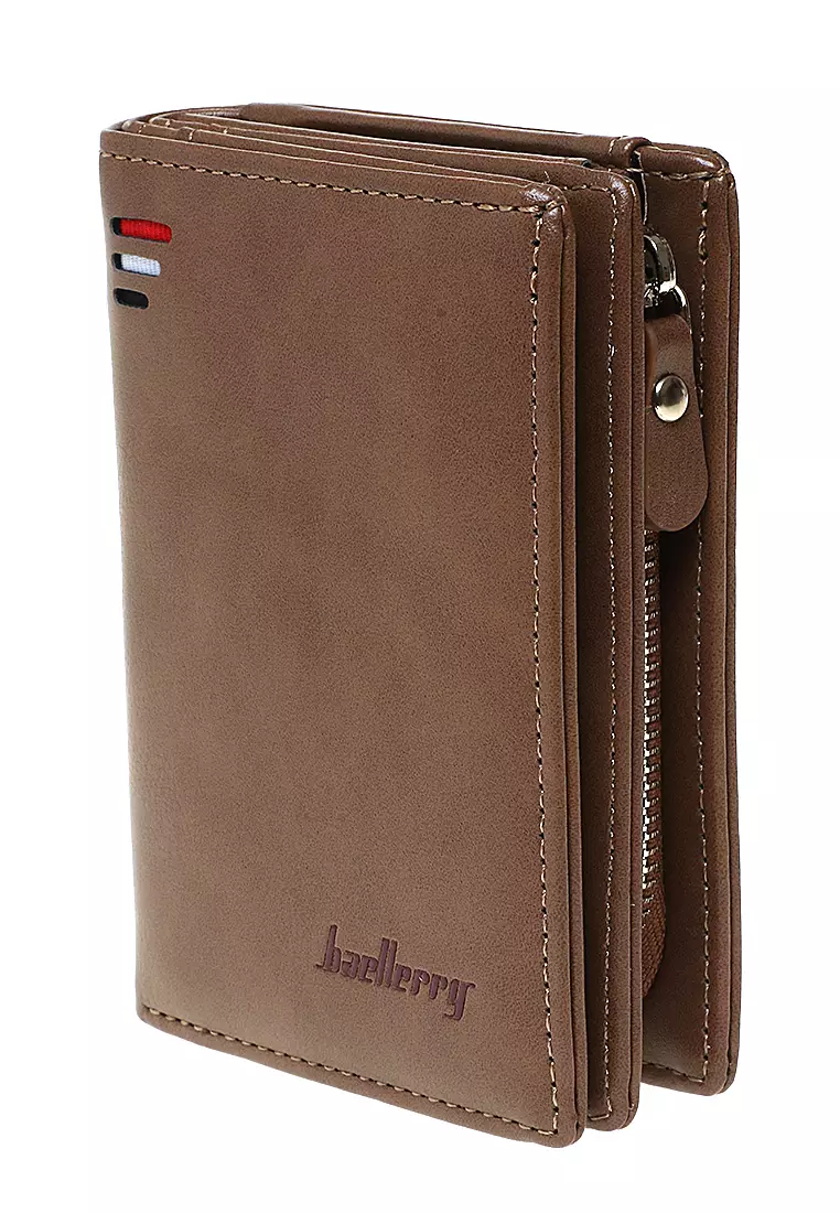 Dompet Mini Pria Wanita Model Lipat Many Slot Material Leather Kulit ORIGINAL