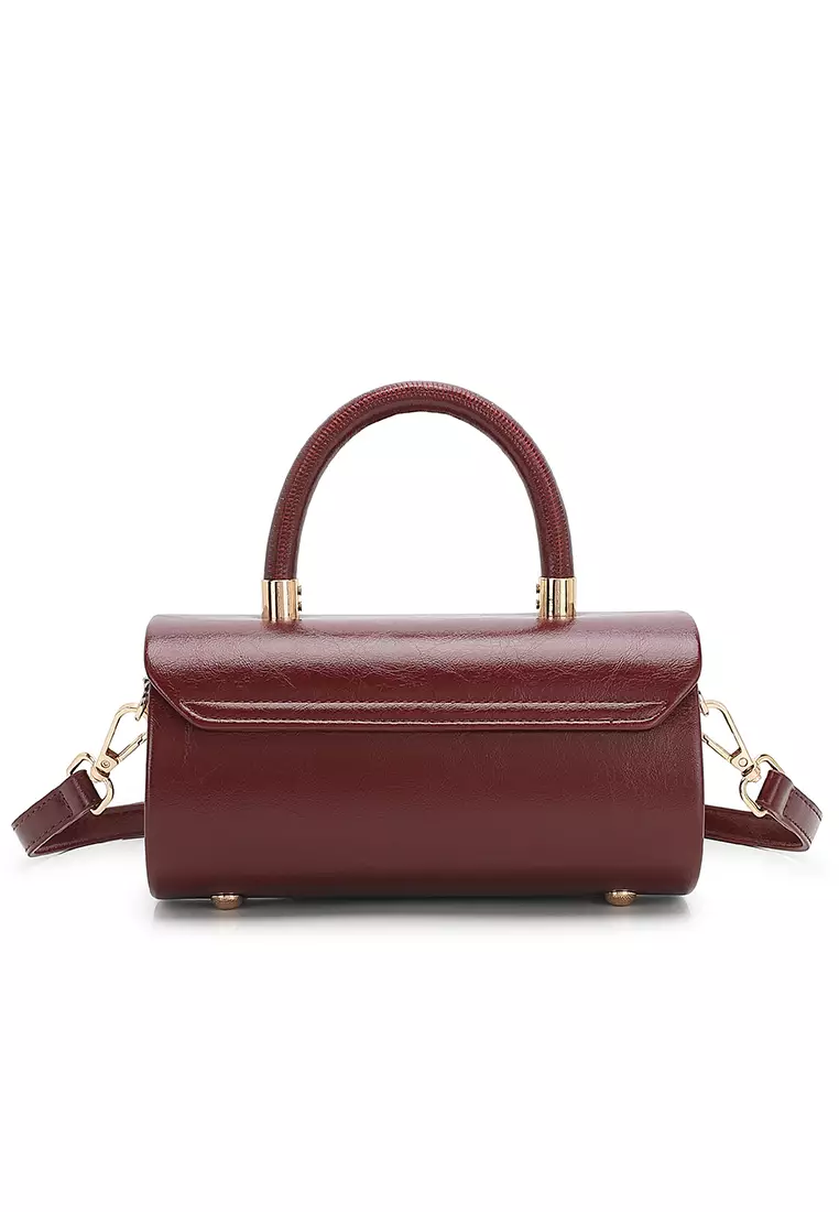 Women's Top Handle Bag / Sling Bag / Crossbody Bag / Shoulder Bag (Tas Tangan Wanita / Tas Selempang Wanita / Tas Bahu Wanita) - Merah