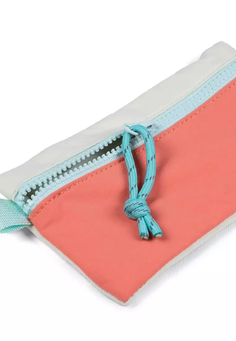 Crossing Tessa Colour Block Pouch Small - Coral/White Beige