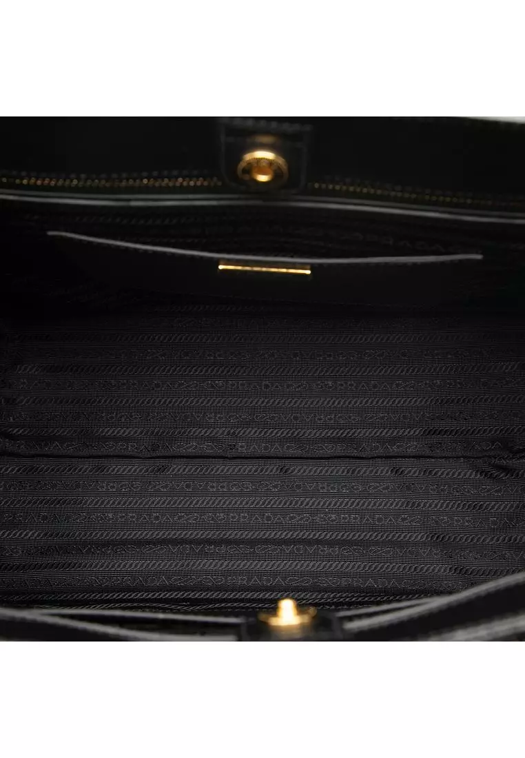 Pre-Loved Prada Medium Bicolor Saffiano Lux Galleria Satchel