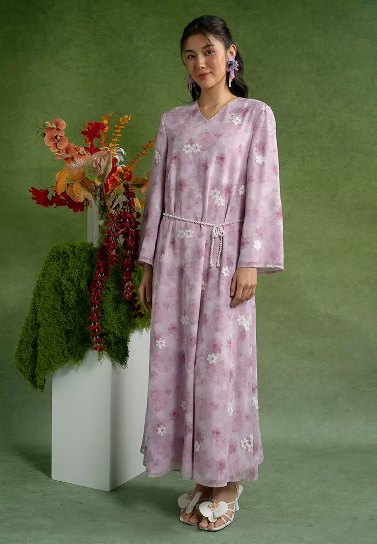 Dalila Dress with Pearl Belt