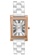EGLANTINE gold EGLANTINE® Lily Ladies Rose Gold Plated steel Quartz Watch, White Dial, on White Ceramic Bracelet 8C7B9ACFE22441GS_2