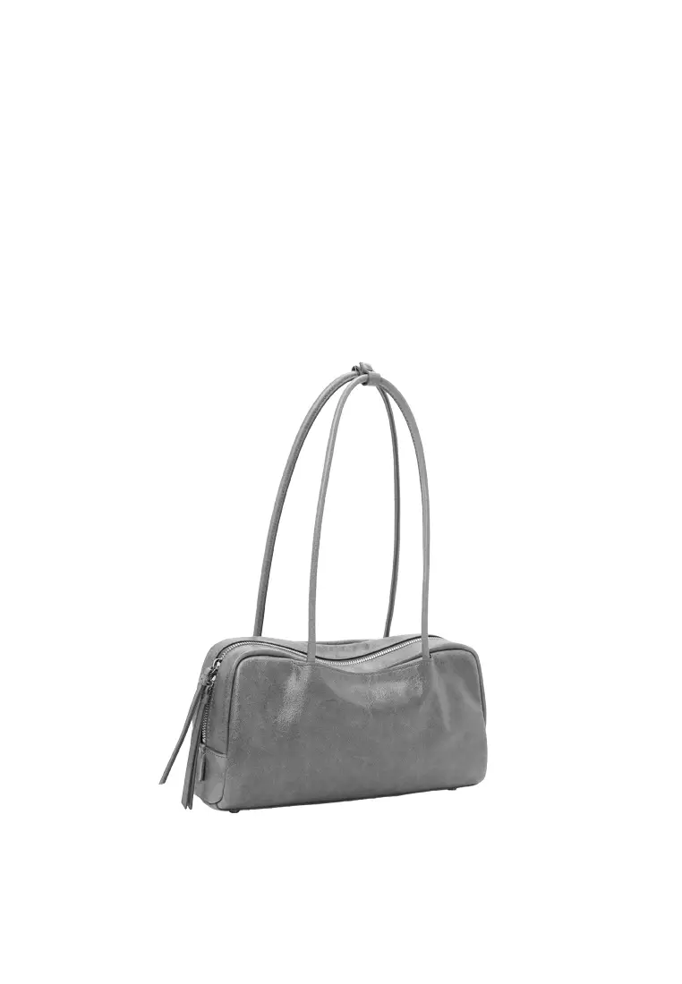 TONA Pocket East West Boston Bag - Distressed Grey